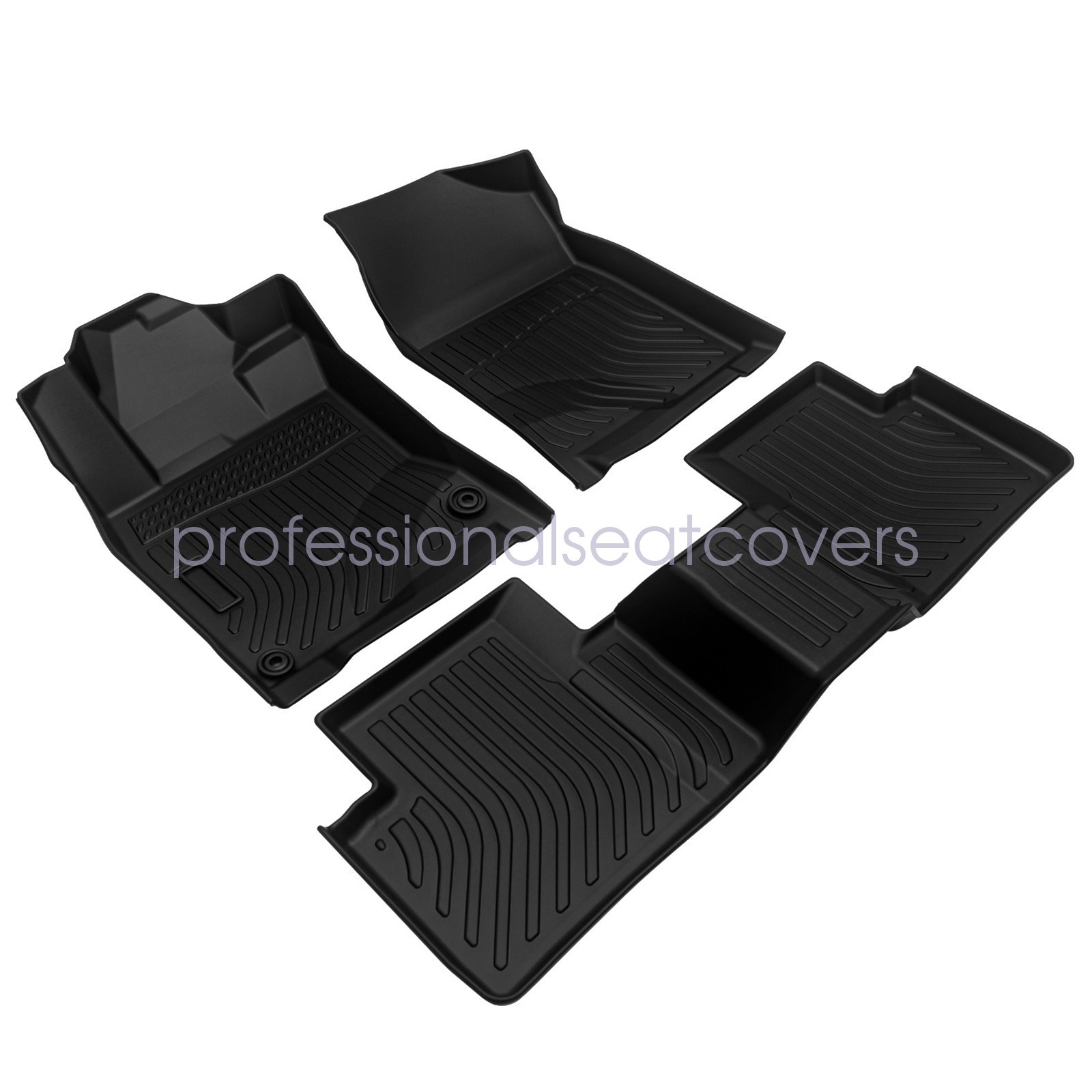 TPE Floor Mats Liners & Trunk Cargo Liner Set For 2016-2021 Honda Civic Sedan 4x