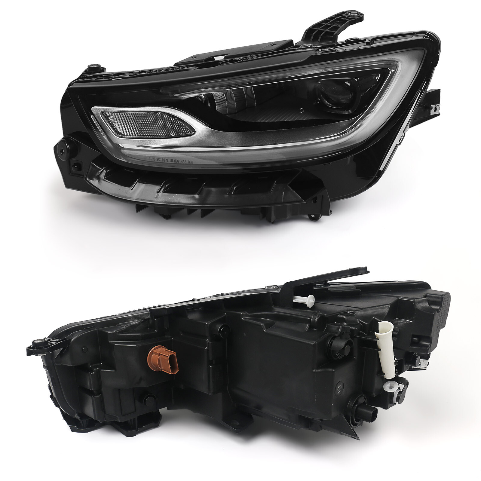 Pair For 2021-2024 Chrysler Pacifica LED DRL Projector Headlights Headlamps