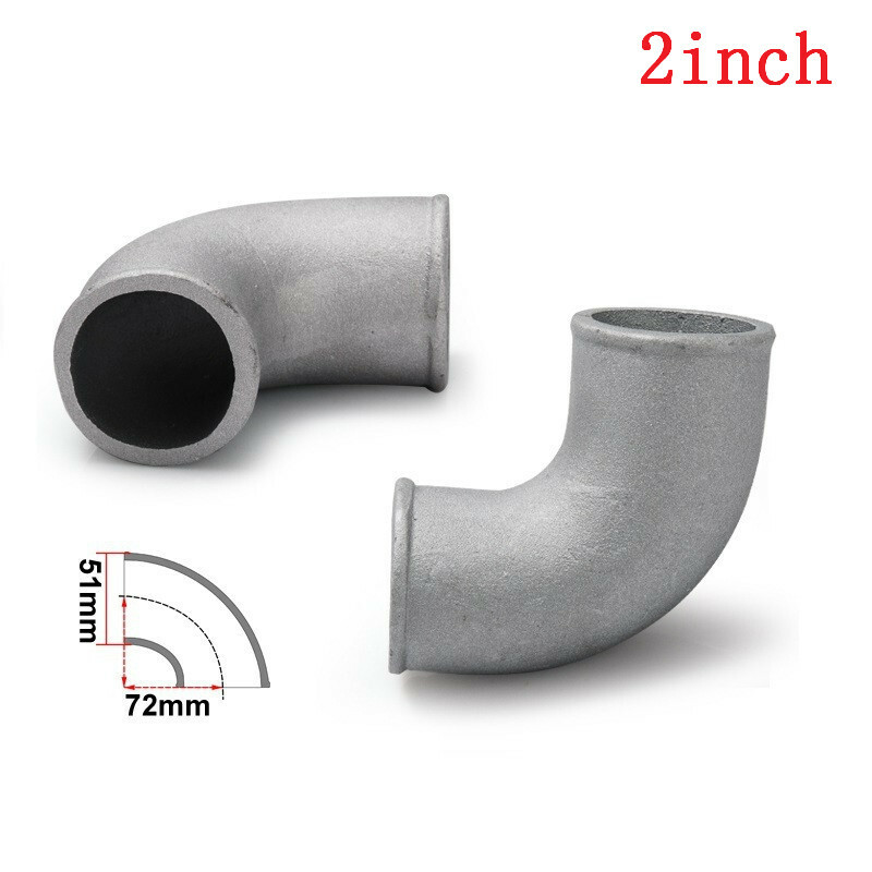 Aluminium 2″ INCH 51mm Cast Elbow Pipe 90 Degree Intercooler Turbo Tight Bend
