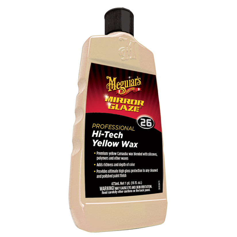Meguiar’s M2616 Mirror Glaze Hi-Tech Yellow Wax, 16 oz.