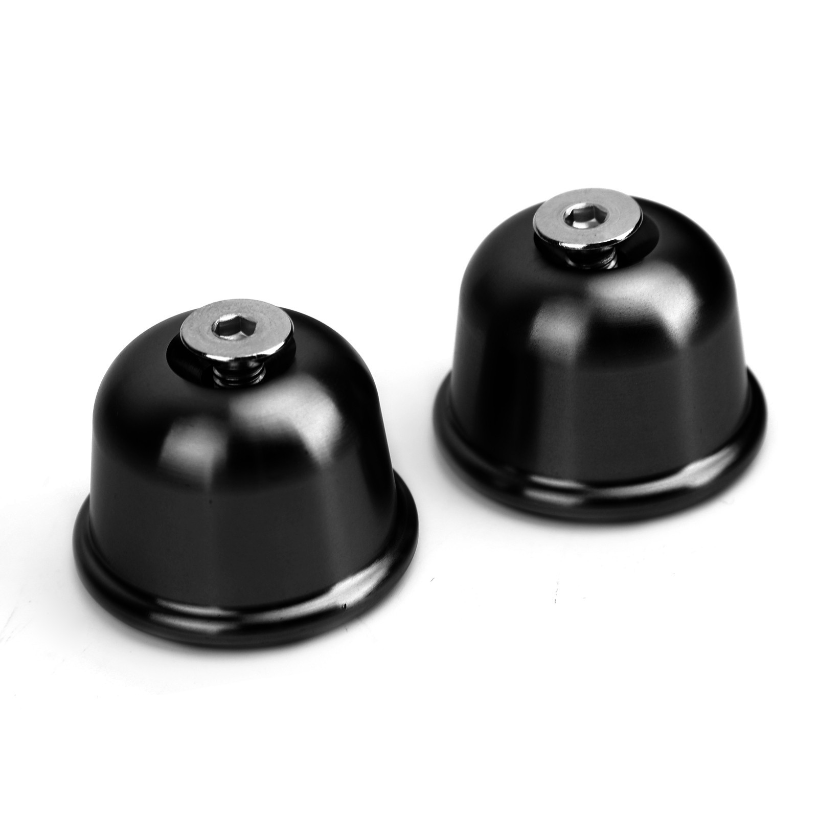 CNC Black Bar End Caps for Triumph Bonneville Street Twin T100 T120 2016-2020