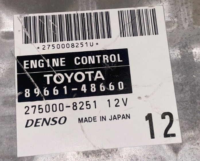 2004 Toyota Highlander 3.3L 6Cyl AT 4×4 Engine Computer ECU PCM P/N# 89661-48660