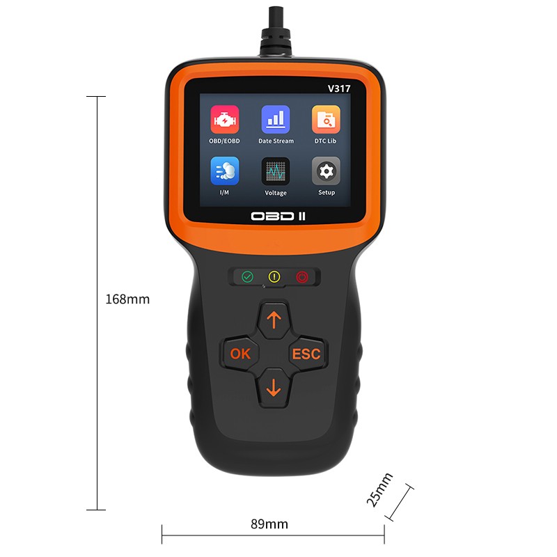Full OBD2 Engine Diagnostic Scanner EVAP Tester Code Reader VIN Live Data Stream