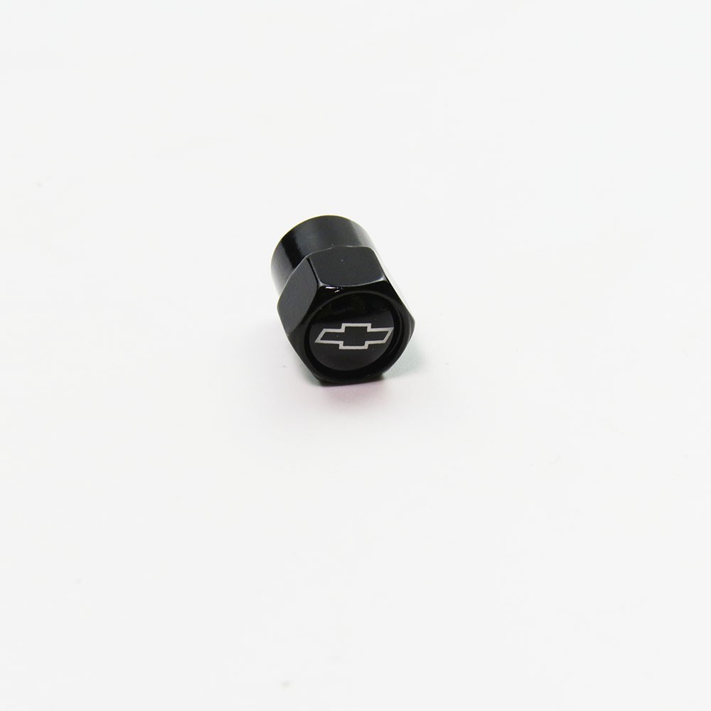 Compatible with Chevy Black 4Pcs Tire Valve Stem Caps Black Anodized Aluminum
