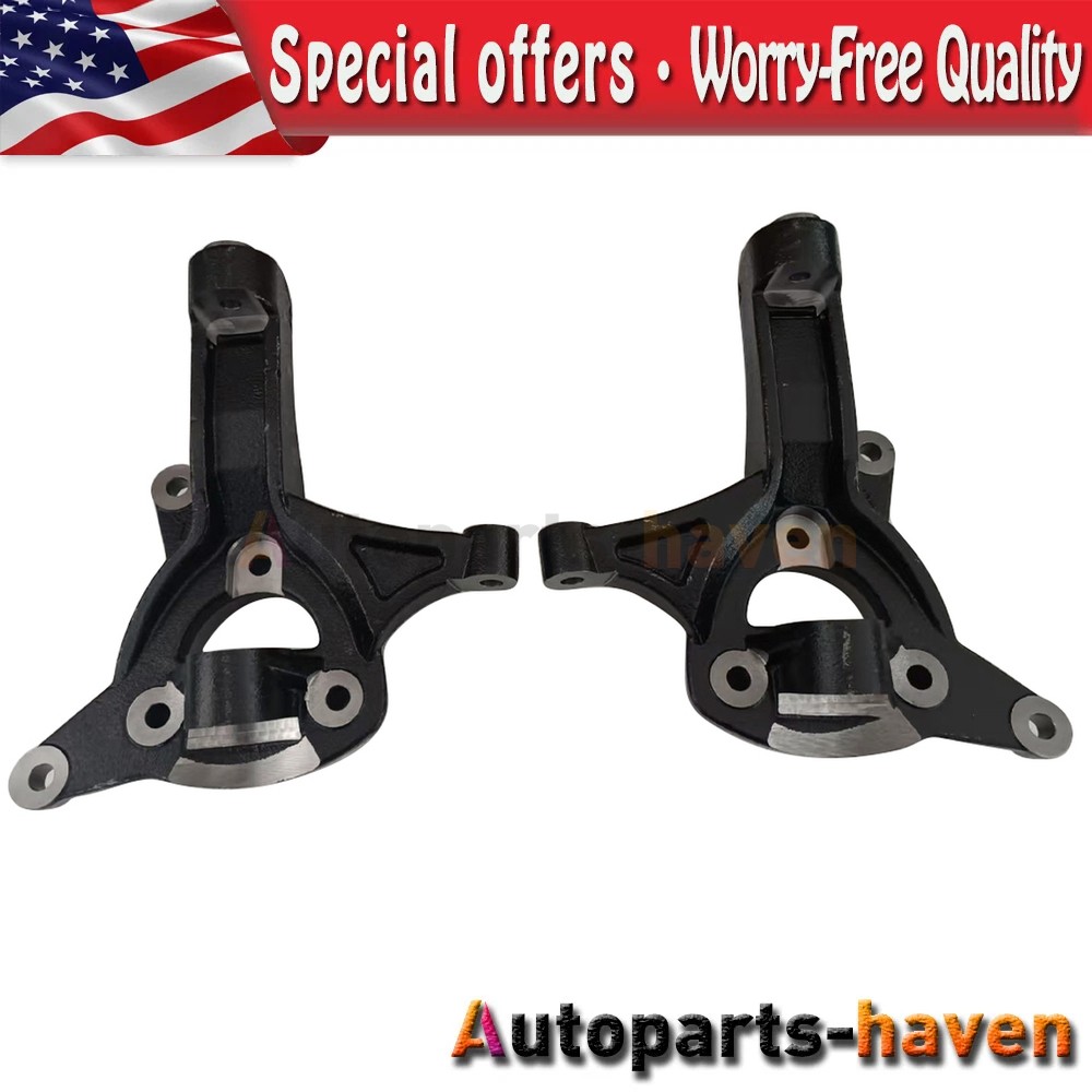 2Pcs Front Left & Right 5″ Lift Spindles for Chevy Silverado 1500 2016-2018 RWD
