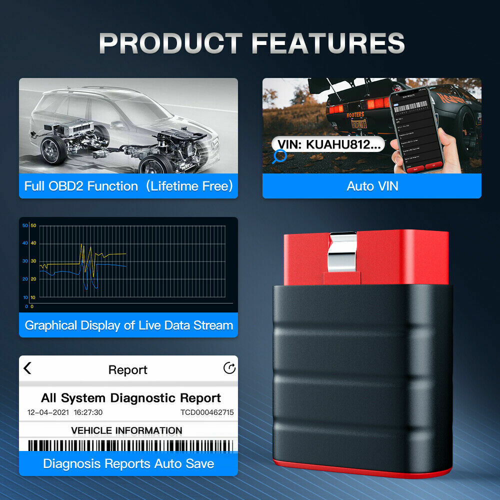 Thinksafe OBD2 Scanner Bidirectional ABS SAS TPMS EPB Oil Reset Diagnostic Tool