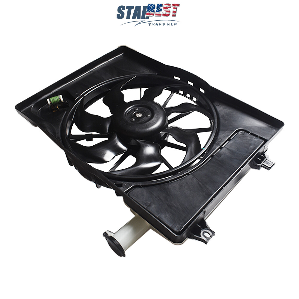 Radiator AC Condenser Cooling Fan Assembly For 2017-2018 Elantra 2.0L 25380F2000