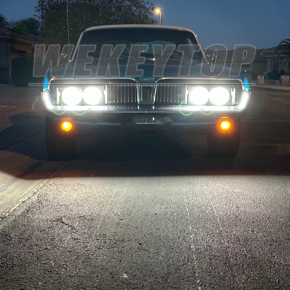 4PCS 5-3/4 5.75 LED Headlights High Low Beam H4 For Plymouth Satellite 1968-1974
