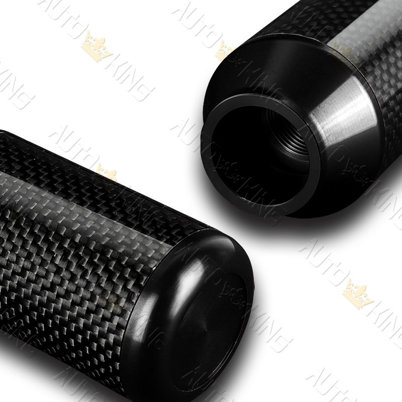 BLACK RACING ALUMINUM CARBON FIBER 5 / 6-SPEED MANUAL MT SHIFT SHIFTER KNOB