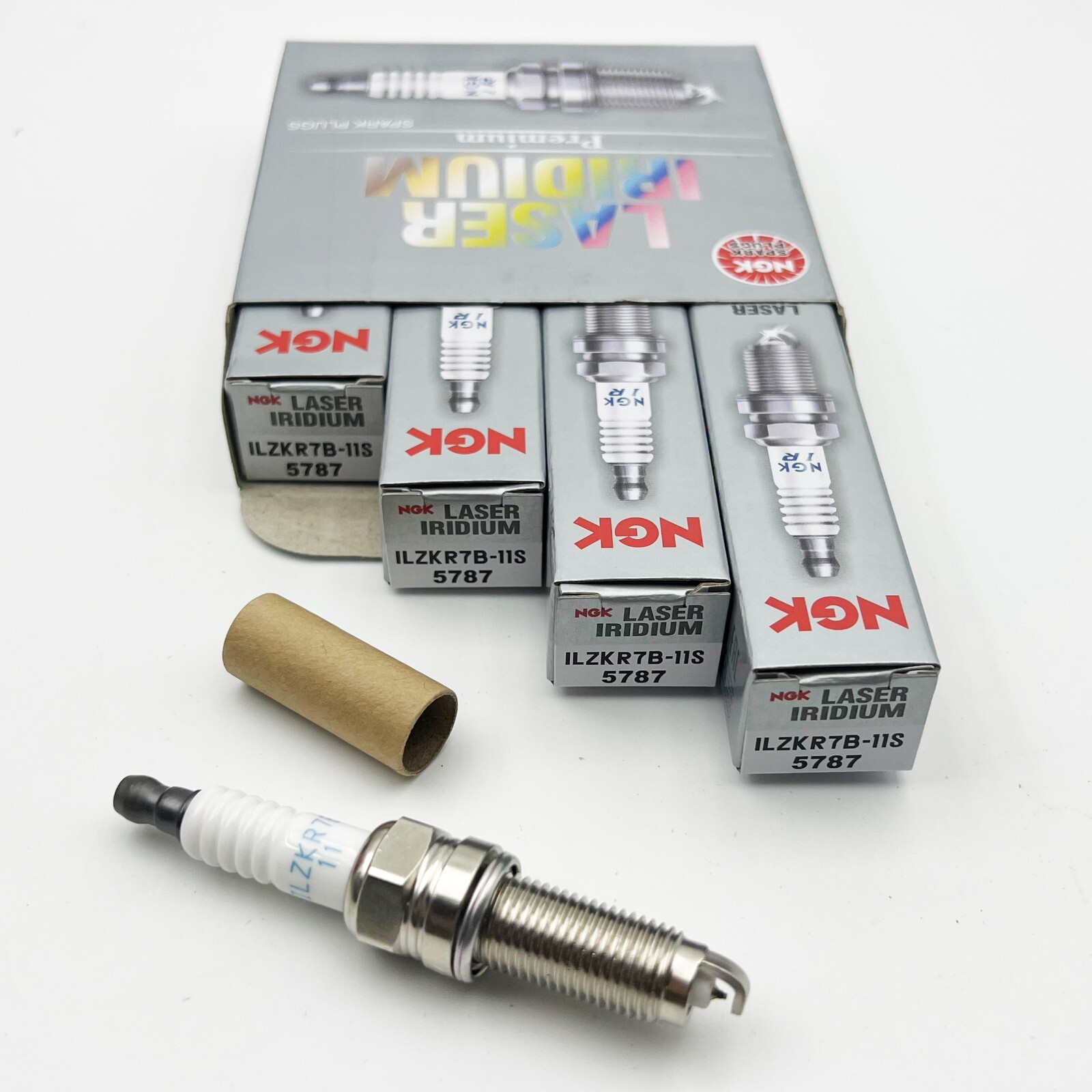 SET OF 4 OEM HONDA ACURA ILZKR7B-11S IRIDIUM SPARK PLUGS NGK 5787 12290R48H01