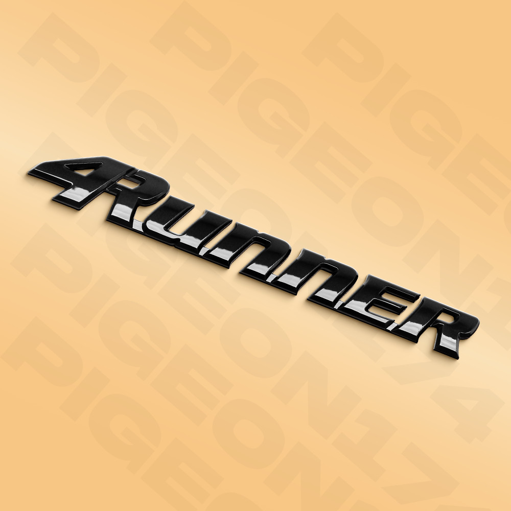 Rear Trunk Lid Badge For1996-2002 4runner Emblem Black Replacement Raised Decal