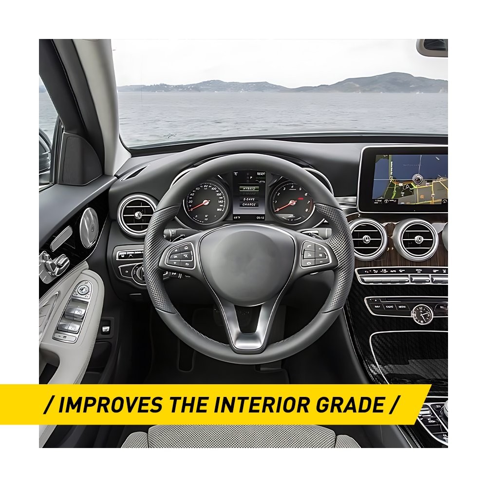 Carbon Fiber Interior Decor Trim For Mercedes Benz C-Class GLC 2015 16-2018 EAH