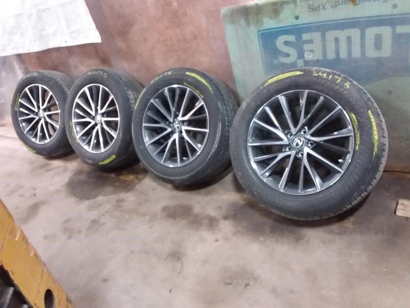 SET OF 4 OEM WHEELS AND TIRES 18X7-1/2 2023 LEXUS NX300 15 SPOKE WHEELS