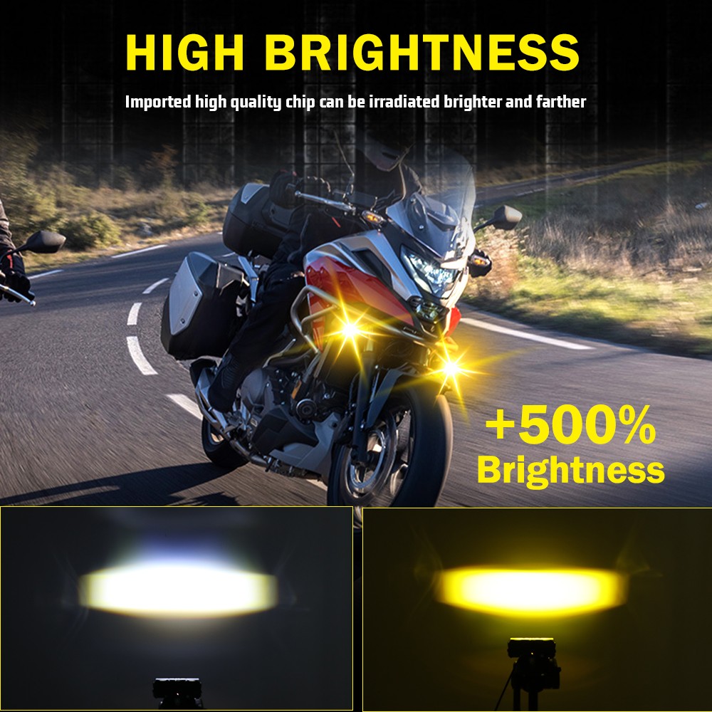 2x 4” LED Work Light Bar Spot Flood Pods Off Road Truck Fog Lights Yellow White