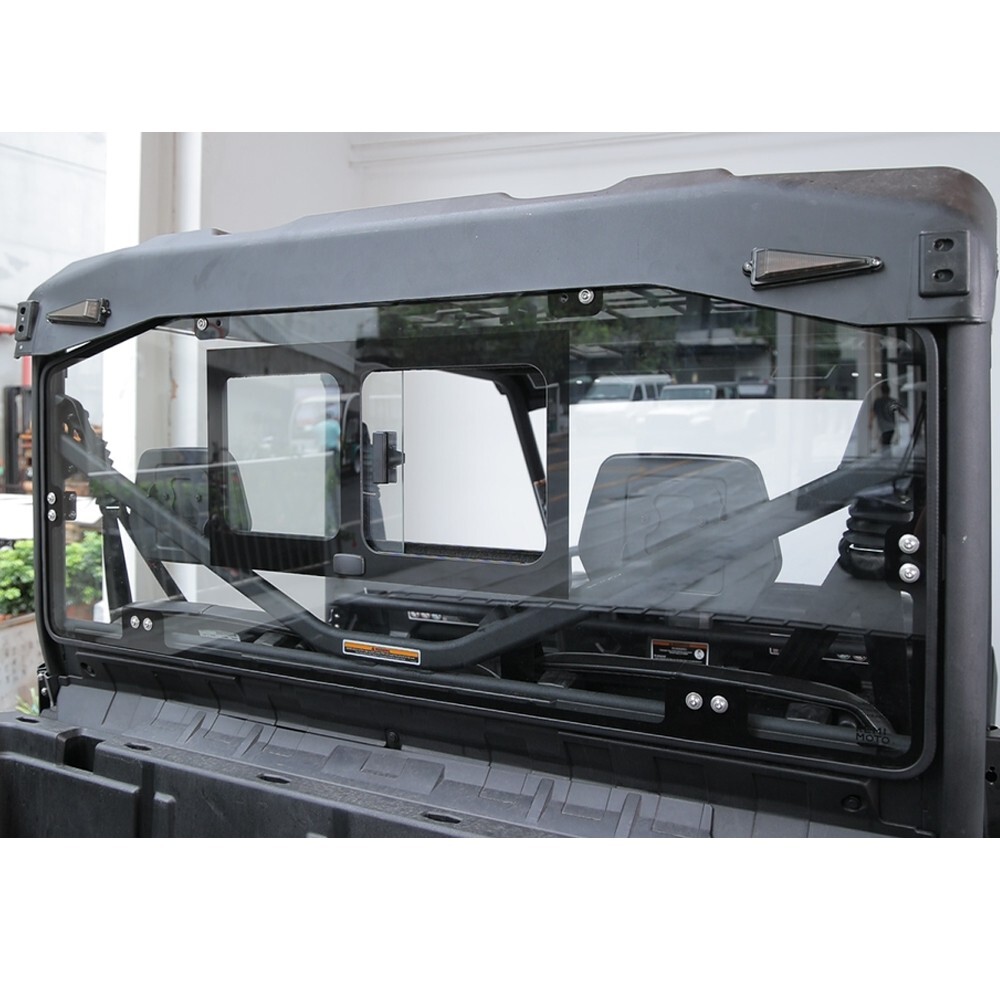 Glass Rear Windshield W/ Sliding for Can-Am Defender HD5/HD8/HD10 Max 2016-2024