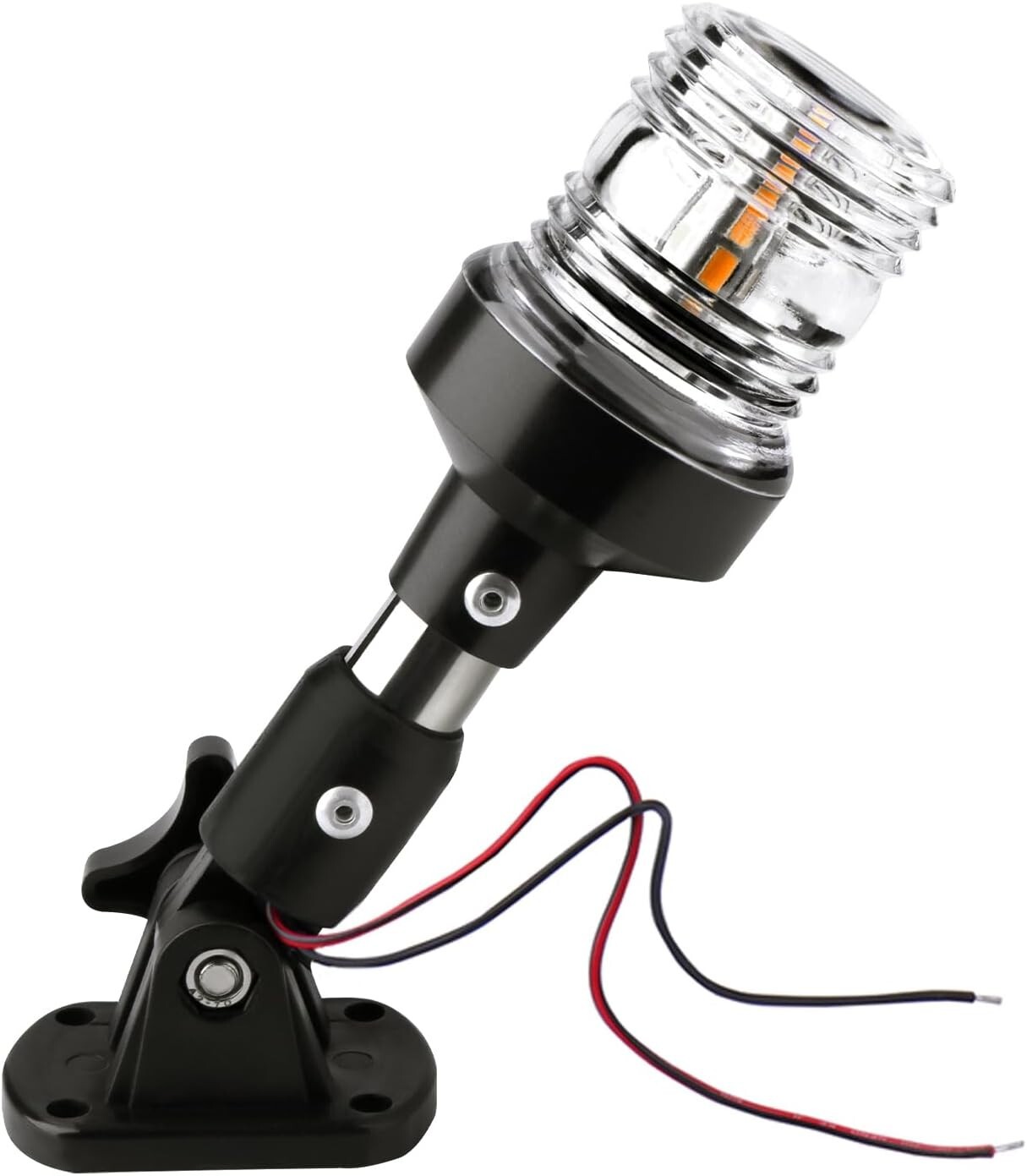 6 in Boat Anchor Light,White LED Stern Light for Boat 3 Nautical Mile Bimini Top
