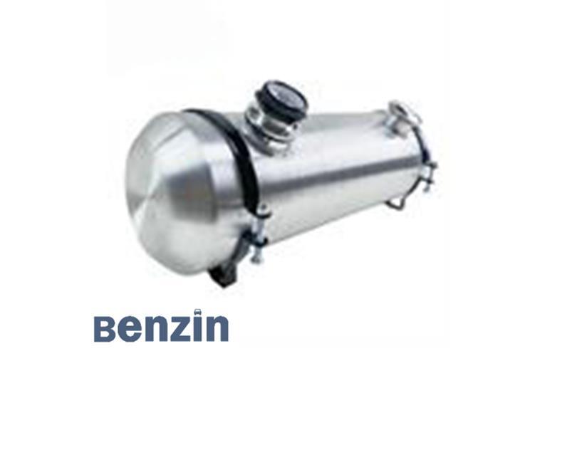 5 Gallon 8×24 End Fill Aluminum Spun 1/4 NPT Gas Tank Fuel Tank With Site Gauge