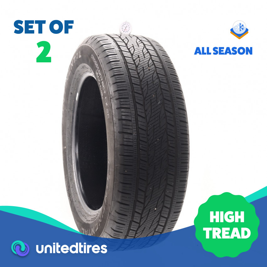 Set of (2) Used 275/60R20 Continental CrossContact LX20 115T – 8/32