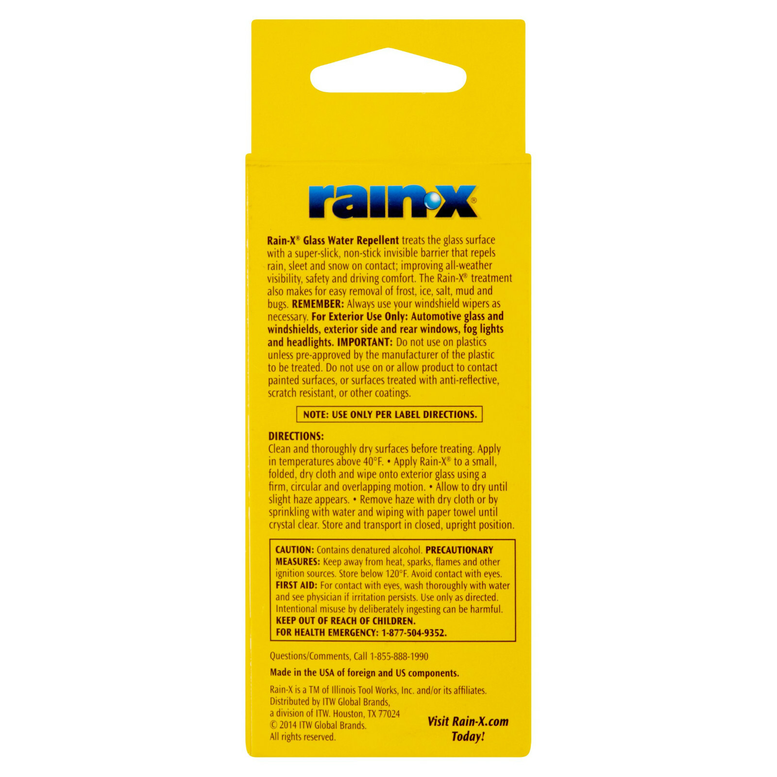 Rain-X Original GLASS WATER REPELLENT / TREATMENT RAIN SLEET SNOW Visibility