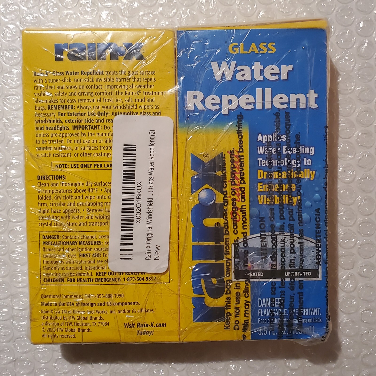 2 PCS RainX Glass Treatment Water Repellent 3.5 fl oz