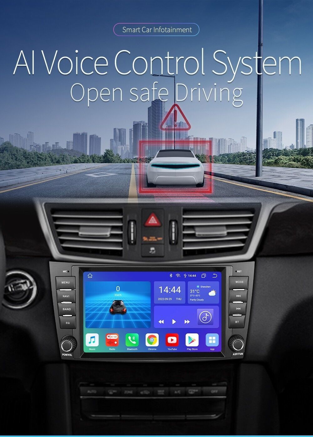 6+64GB Android 8Core For Mercedes-Benz E Class W211 W219 E350 Carplay Radio GPS