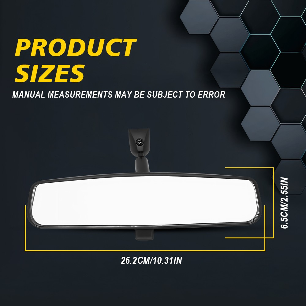 Rear View Mirror Assembly Black ABS & Glass Pro For Toyota Camry # 87810-0C020