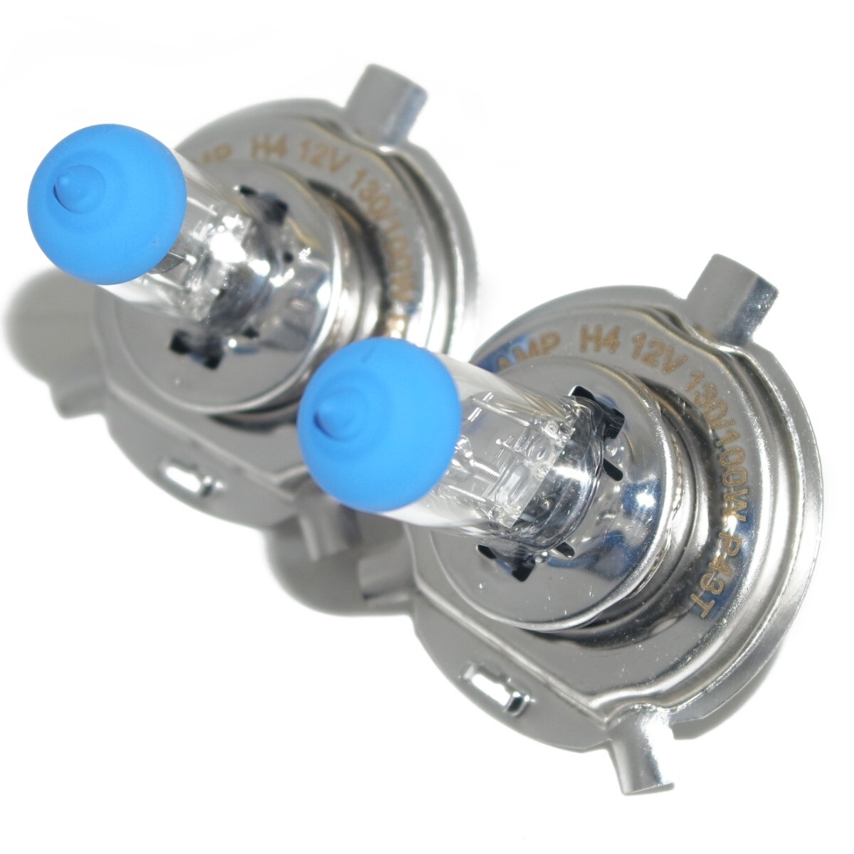 Halogen Conversion Bright Light Bulb H4 12V 100 130W P43T 2 Unit Car Bikes