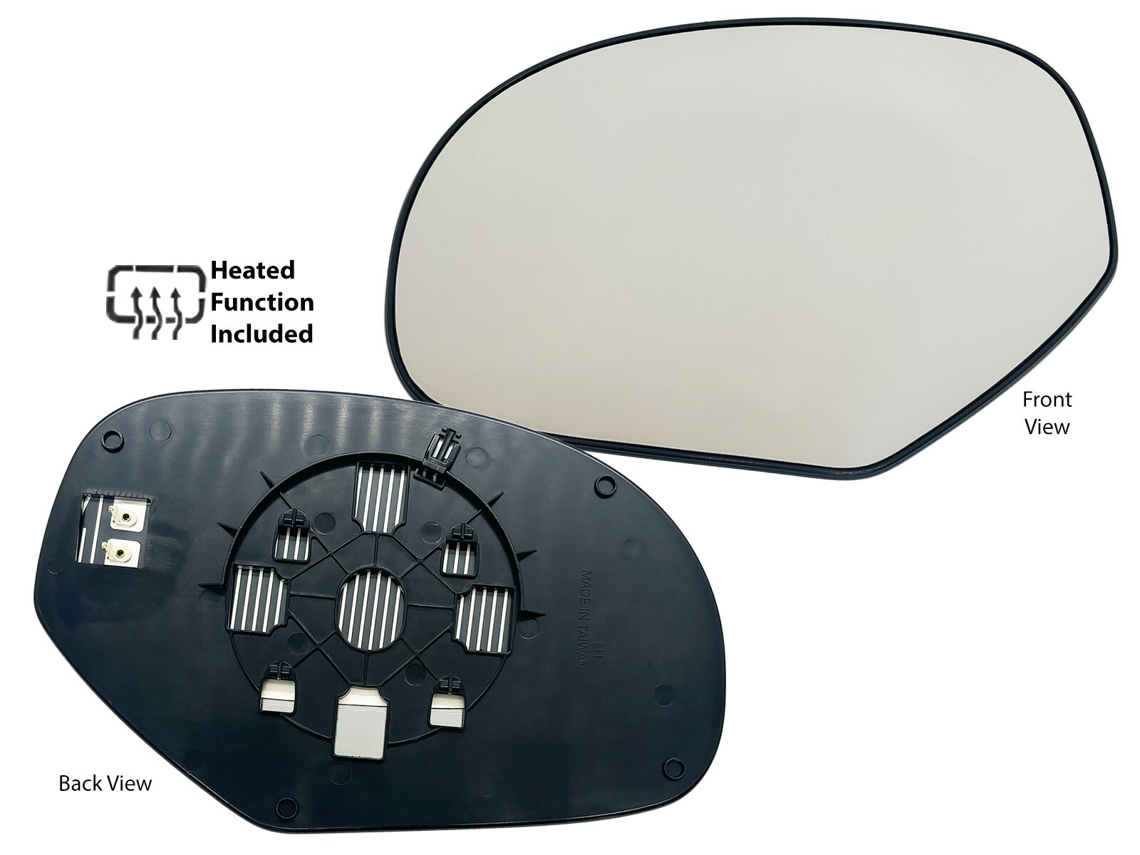 Heated Mirror Glass for 2007-2013 GMC Chevy Pickup Truck & SUV Driver Left Side