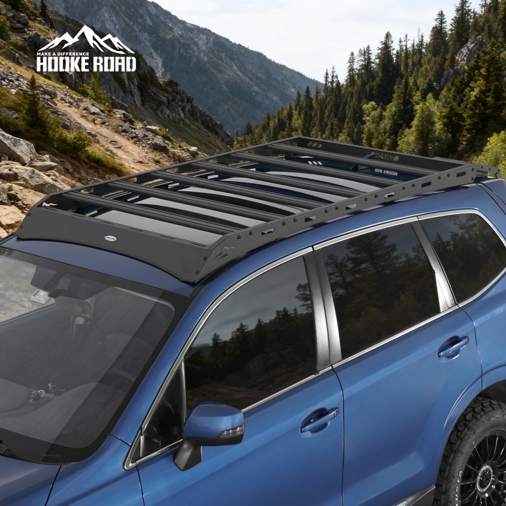 Hooke Road Steel Roof Rack w/Aluminum Cross Bars for Subaru Forester 2014-2018