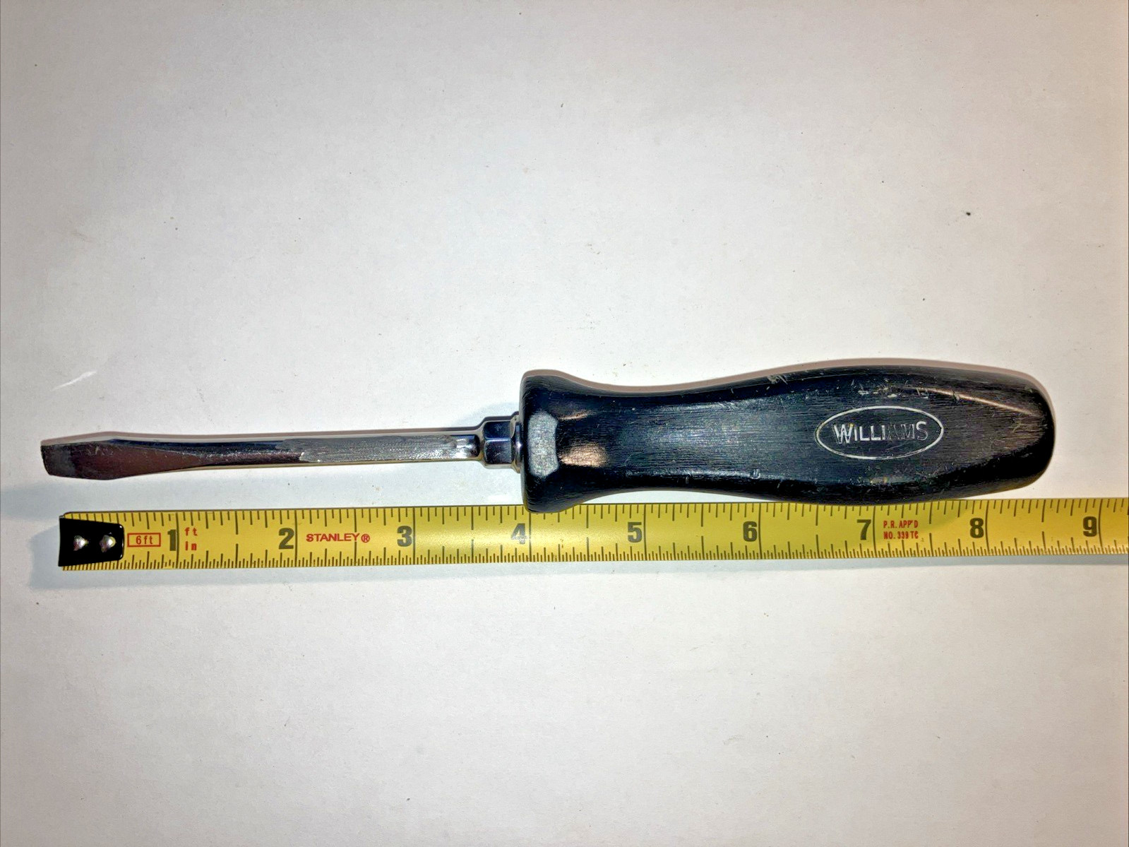 Williams Tools SDR-24 NO 1 Chrome Slotted Screwdriver 1/4″ Tip USA
