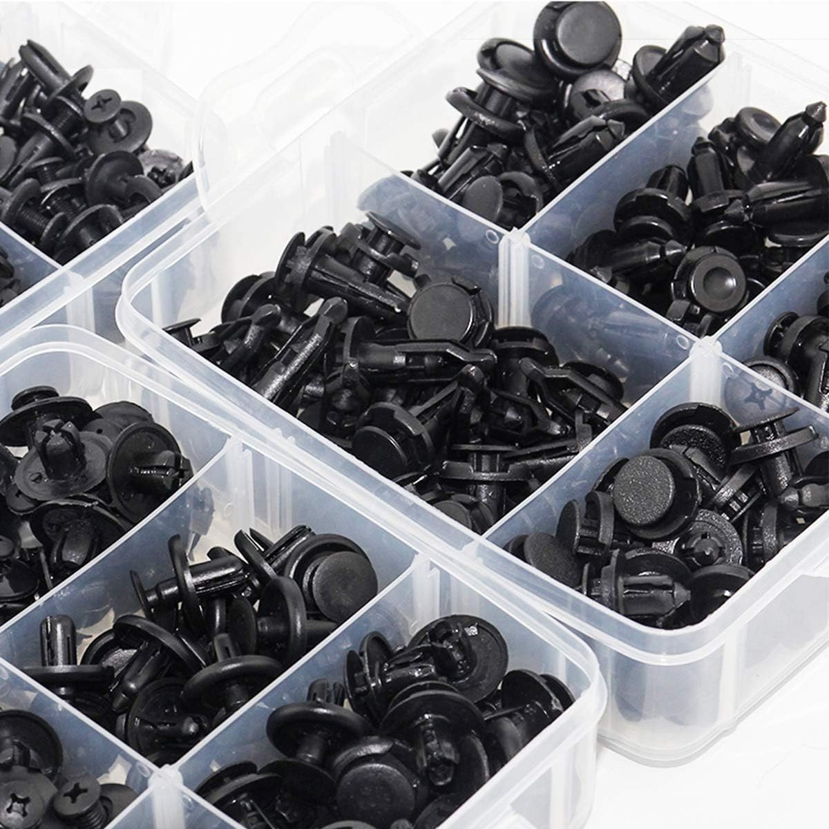 620-Piece Automotive Retaining Clip Plastic Fastener Kit Fender Rivet Clips