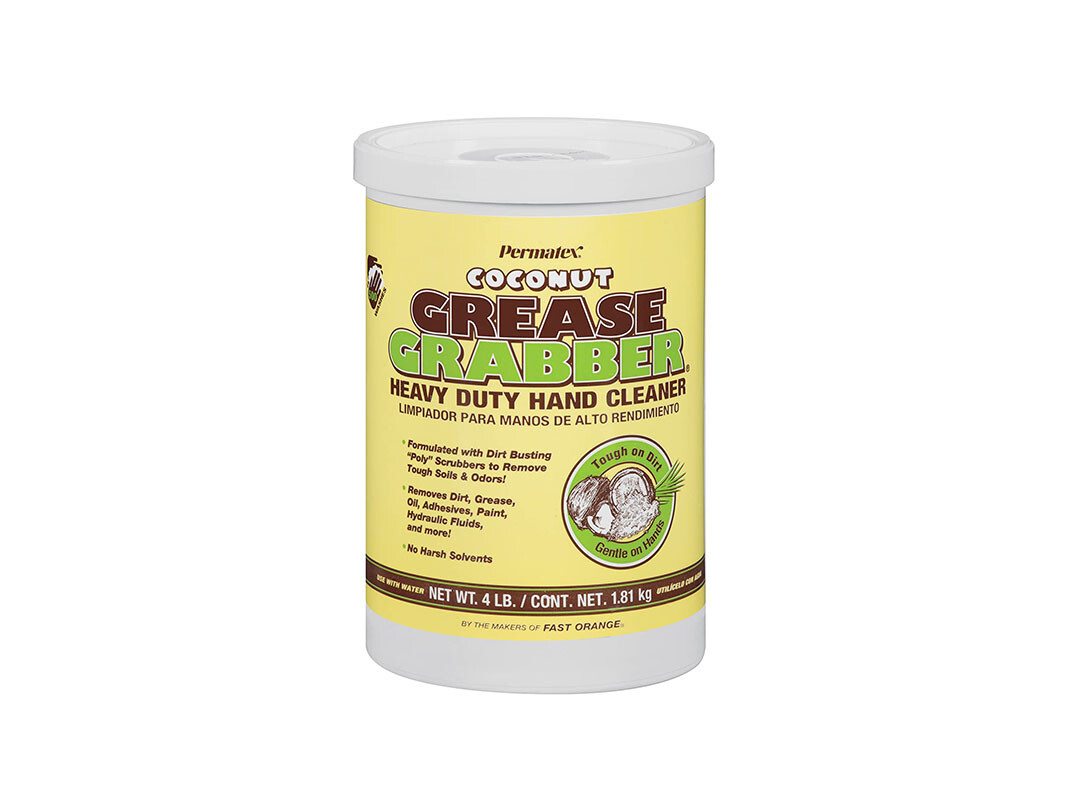 PERMATEX 14106 – GREASE GRABBER COCONUT HEAVY DUTY HAND CLEANER – 4 LBS