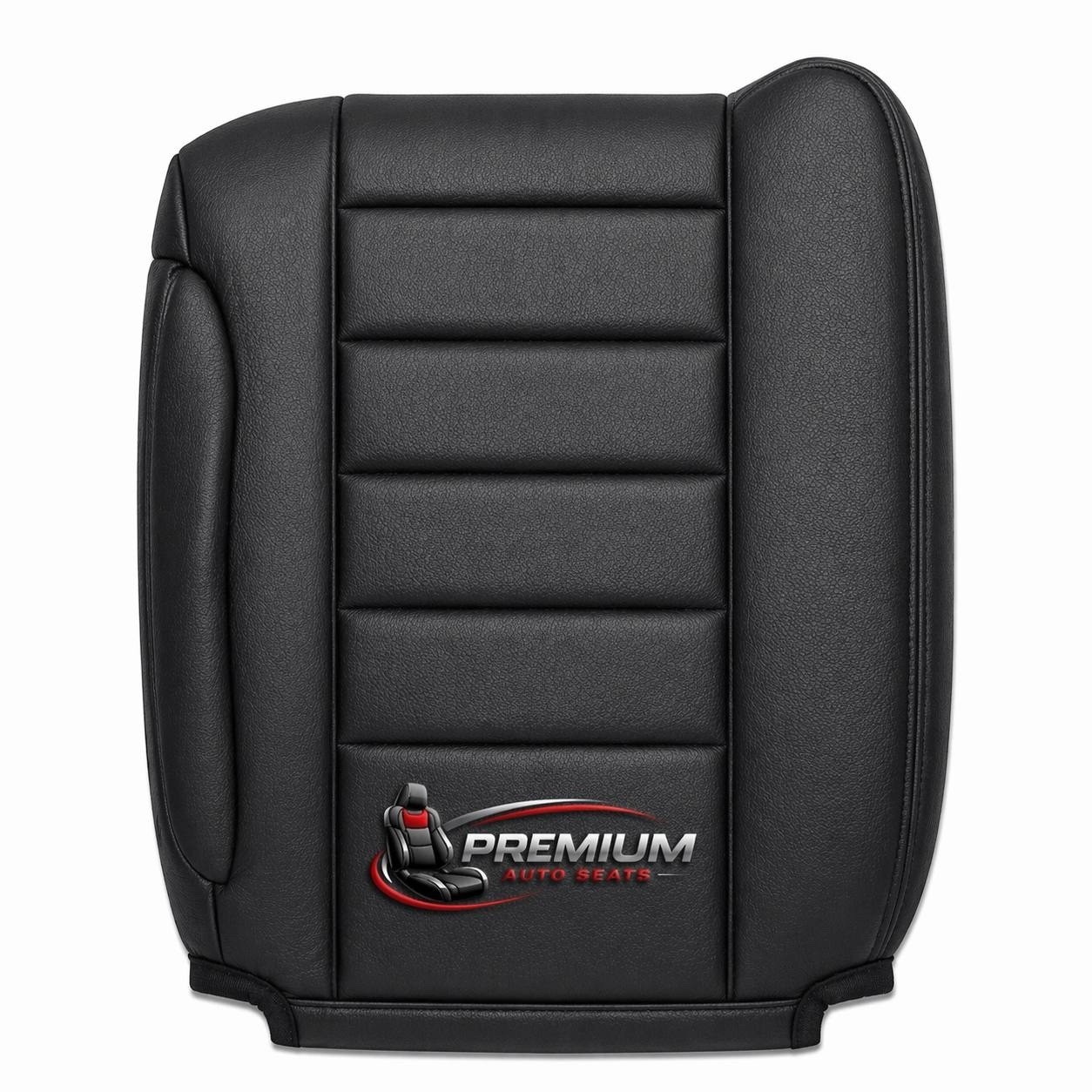 2003 to 2007 Hummer H2 Full Front Genuine Leather Replacement Seat Cover Black