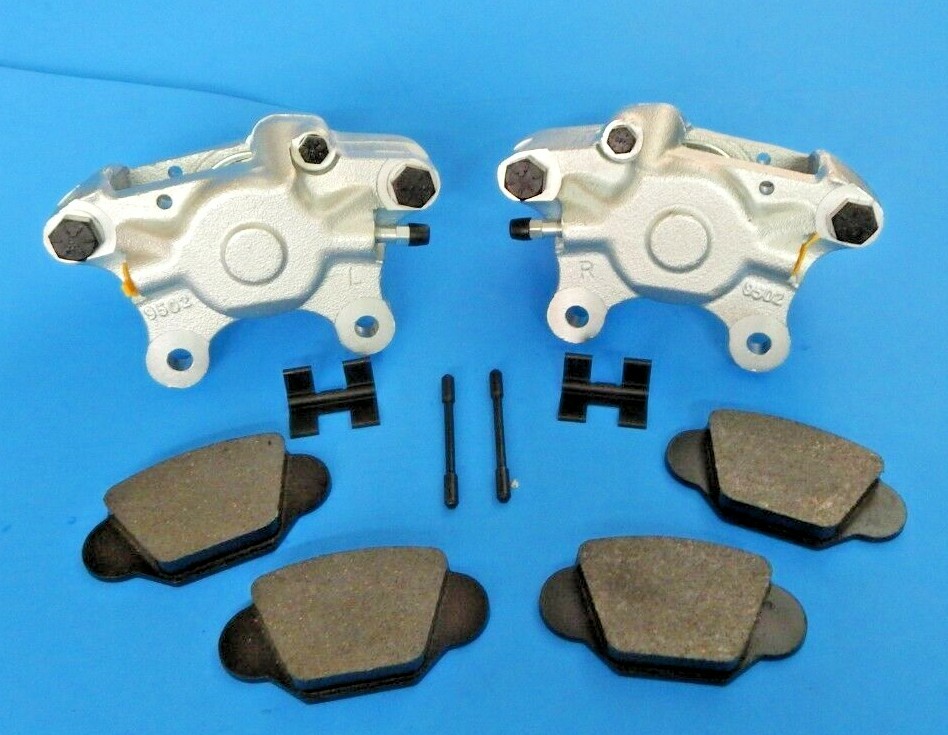 Set of 100% Brand New MGA Brake Calipers + Pads + Hardware Great Quality
