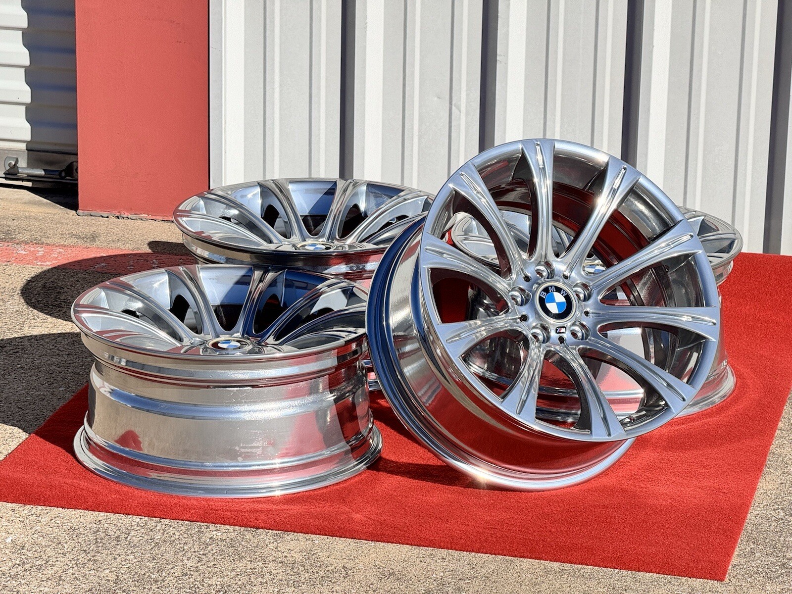 4x CHROME 19″ BMW M5 M6 E60 STYLE 166 OEM BBS WHEELS RIMS 525i 545i 550i 59545