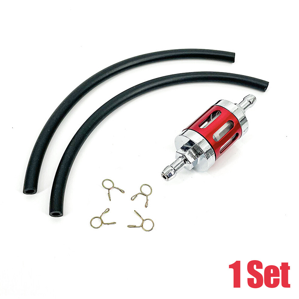 Universal 8mm Fuel Filter Engine Inline Gas Fuel Line Filter CNC Glass Filter