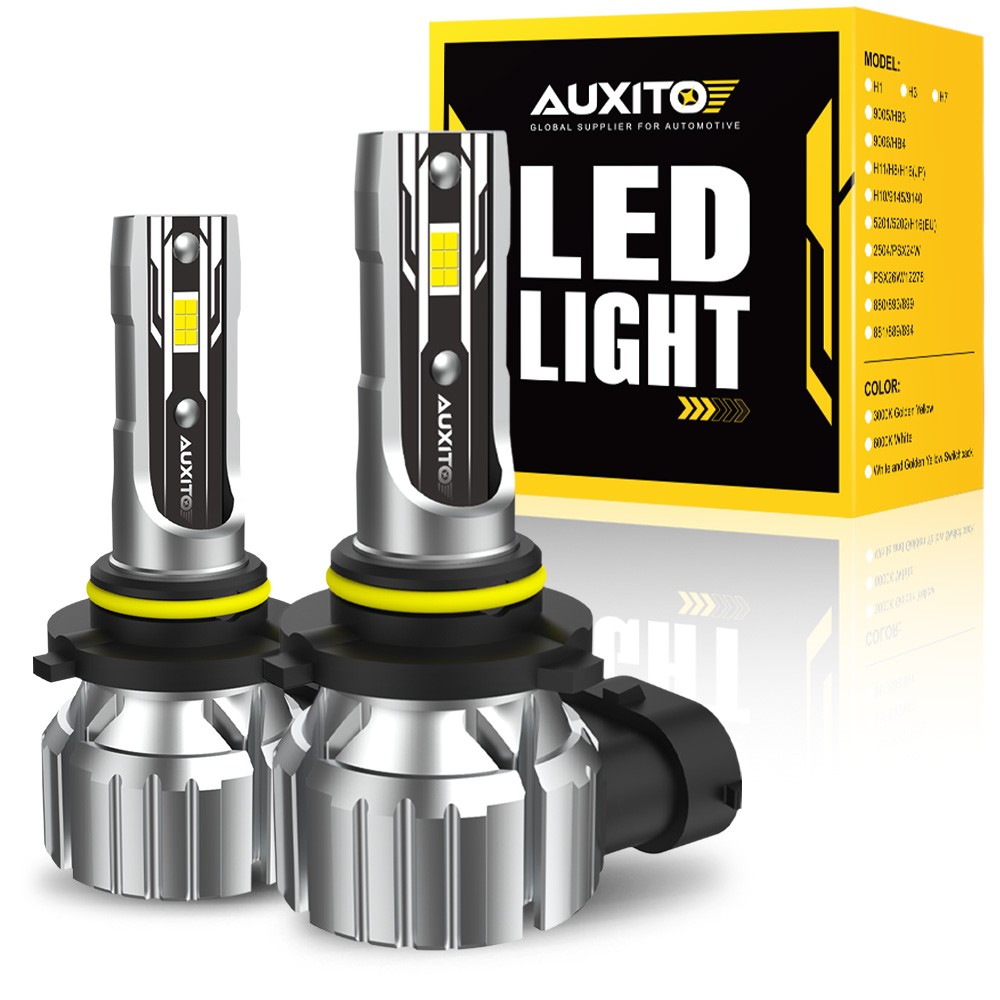 9005 LED Headlight Super Bright Bulbs Kit White 6500K 24000LM High/Low Beam E2