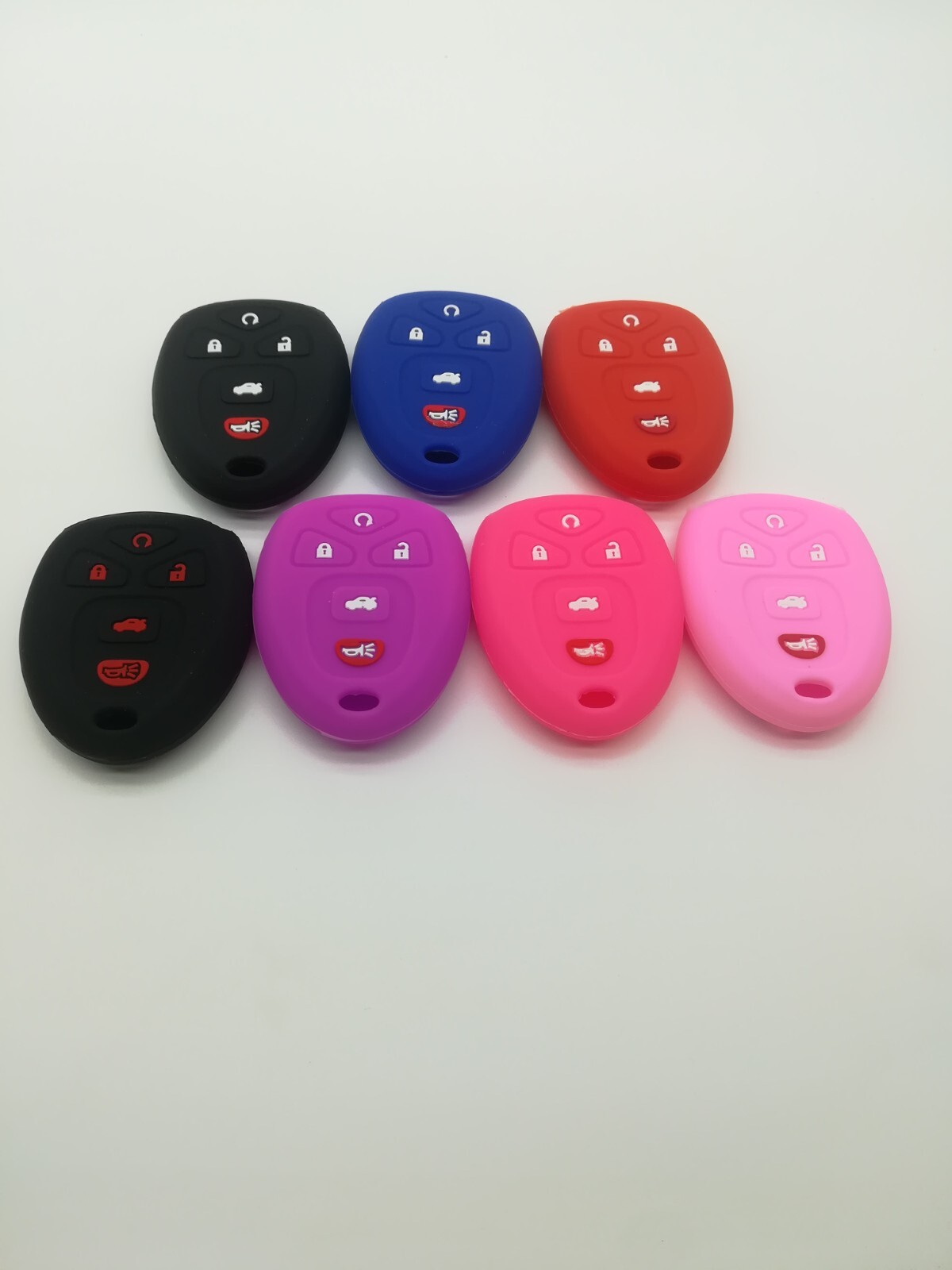 Silicone Fob Remote Key Cover for GMC ACADIA YUKON Chevy Tahoe BUICK CADILLAC