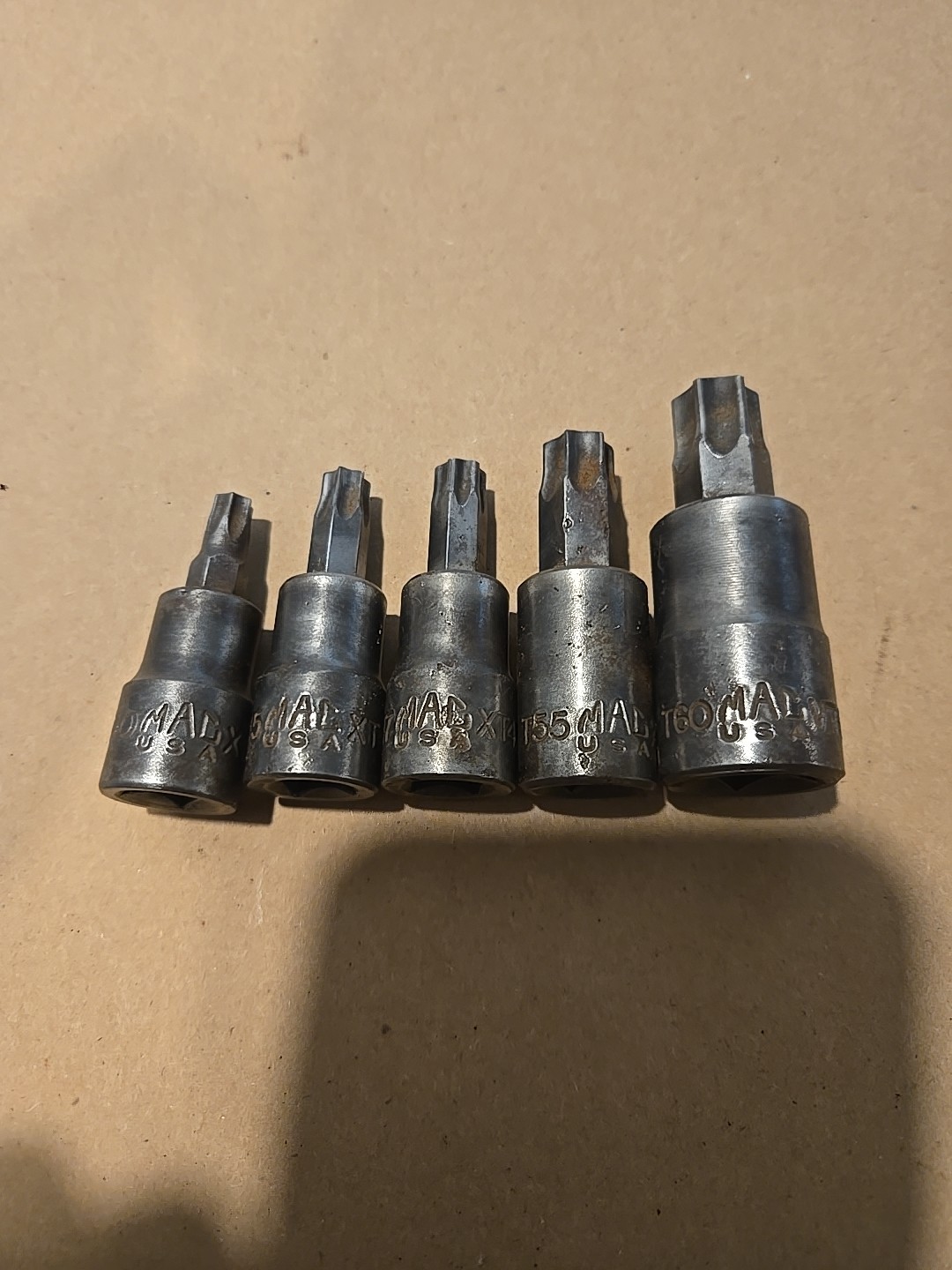 Mac Tools 3/8 1/2″ Drive T40,T45,T47,T55,T60 Torx Bit Driver Sockets USA Lot