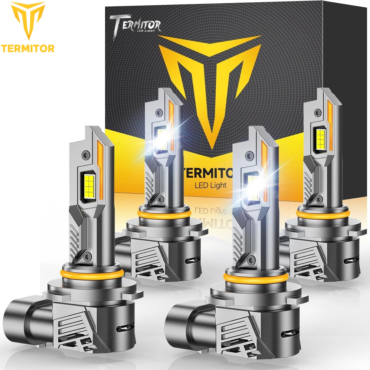TERMITOR 9005+9006 LED Headlight Bulbs 180000LM Super White Hi/Low/Fog Lamp Beam