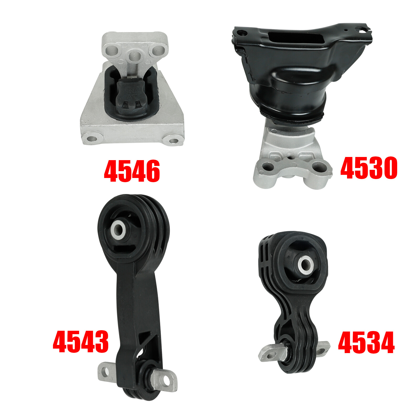 2006-2010 FOR Honda Civic 1.8L Auto Trans. (4) Engine Motor & Trans Mount Set