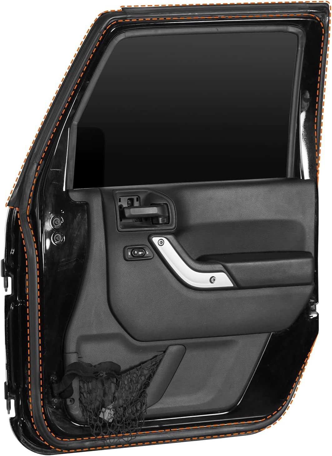 Front Full Door Weatherstrip Seal Left Right Side for 2007-2018 Jeep Wrangler JK