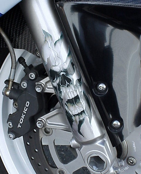 SKULL LOGO DECALS GRAPHICS STICKERS for Honda Kawasaki Suzuki Yamaha