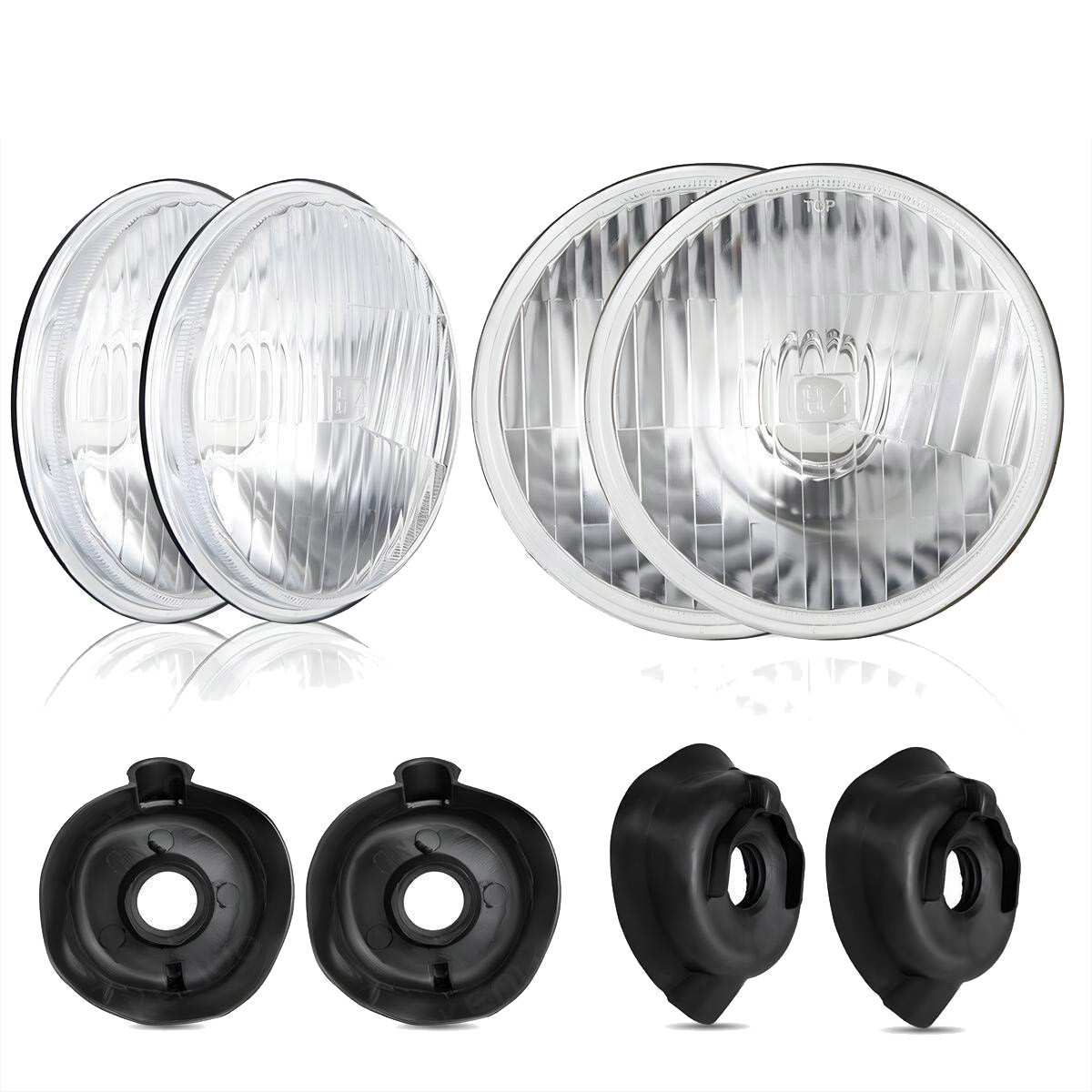 4pcs 5.75″ LED Headlights Hi-Lo 6500K White for buick Electra LeSabre Skylark A+