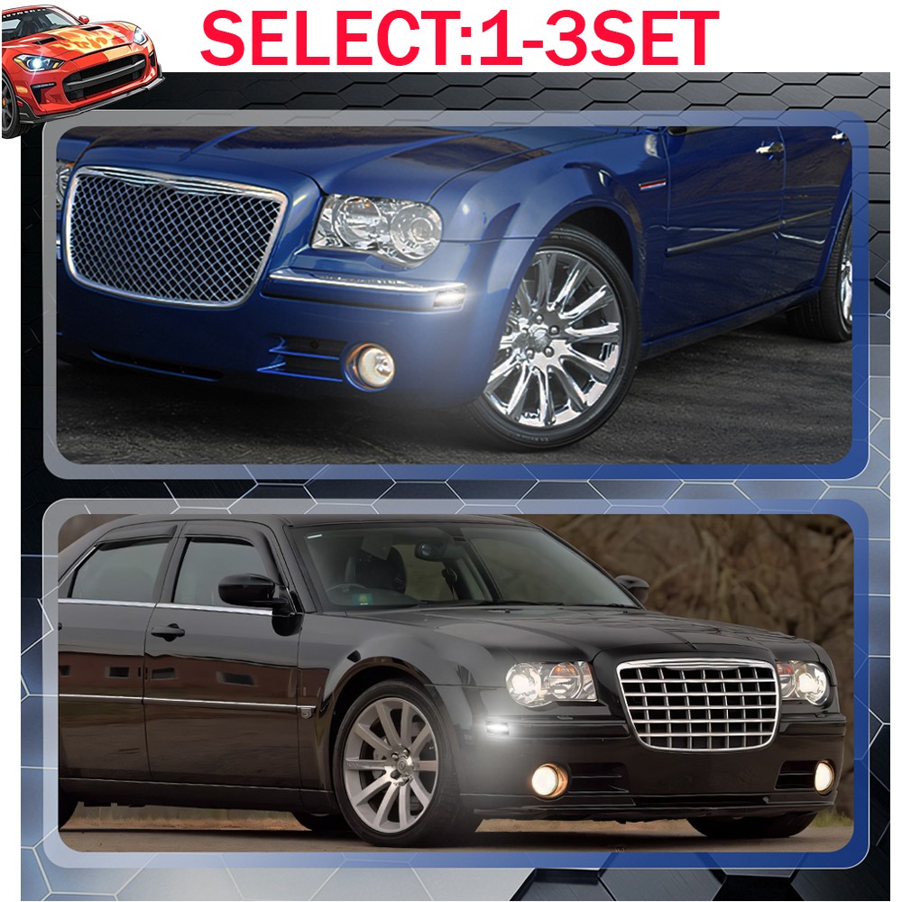 2-6X Clear White LED Side Marker Lights For 2005-09 2010 Chrysler 300 Front IP67