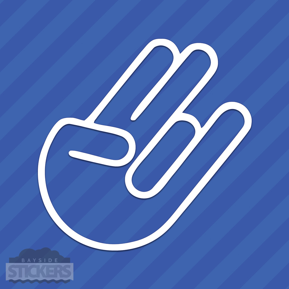 Shocker Hand Vinyl Decal Sticker JDM