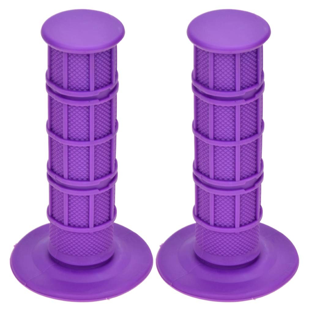 HIAORS Universal 22mm 7/8″ Handlebar Grip Soft Rubber Hand Grips 7/8″, Purple