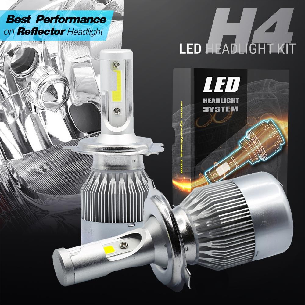 4PCS 4×6″GLASS LED Headlight DOT Hi/Lo Beam Fit Chevy C10 Pickup truck 1980-1986