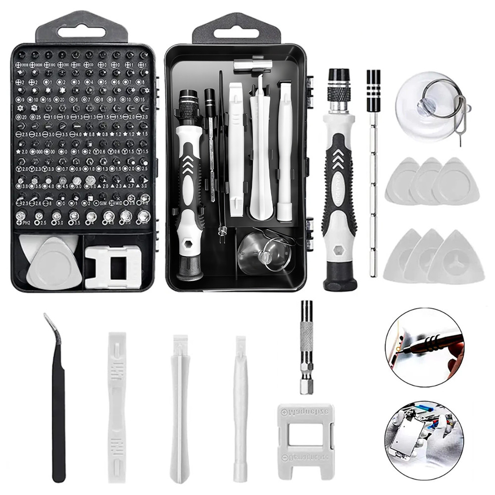 115 In 1 Magnetic Precision Repair Screwdriver Electronics Tool Set Kit