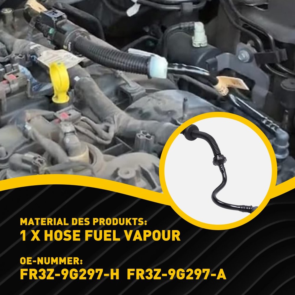 For 15-23 Mustang 2.3L Ford Fuel Vapor Purge Tube Hose w/ VMV Valve FR3Z-9G297-H